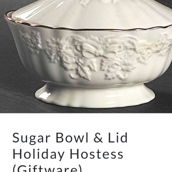 LENOX Holiday Collection Hostess Sugar Bowl - Picture 7 of 7
